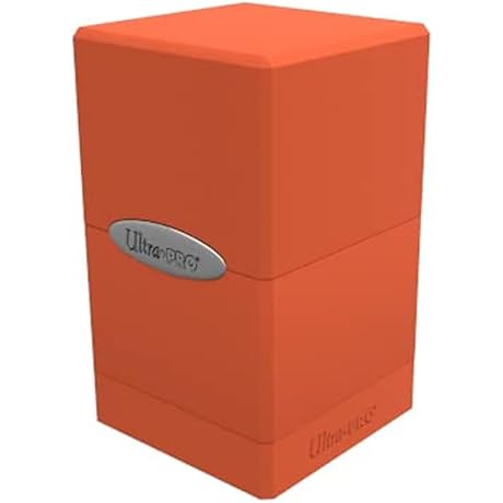 Ultra Pro Satin Tower Deck Box in Pumpkin Orange