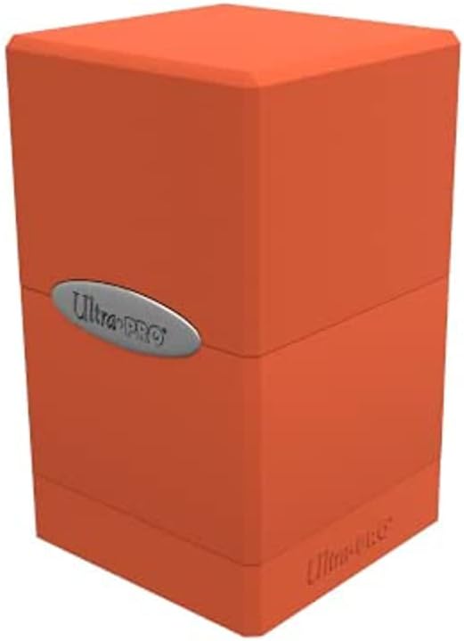 Ultra Pro E-15732 Satin Tower Deck Box-Pumpkin Orange