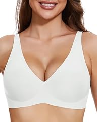 Deep V-neck/Ivory White