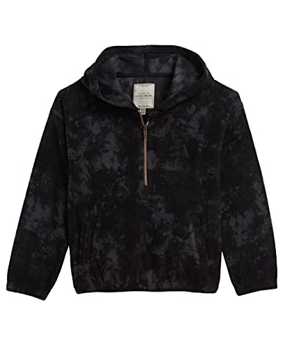 Lucky Brand Girls' Pullover Fleece Hoodie Sweatshirt, Black Tie Dye, 8-10 #TOP12