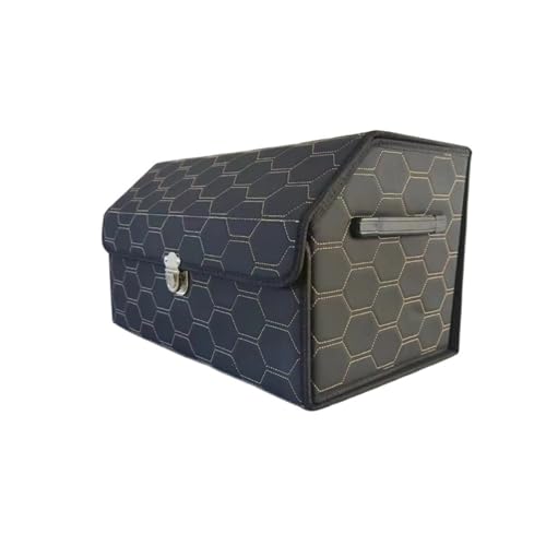 Organiseur de coffre de voiture multi-compartiments étui de rangement en cuir noir marron