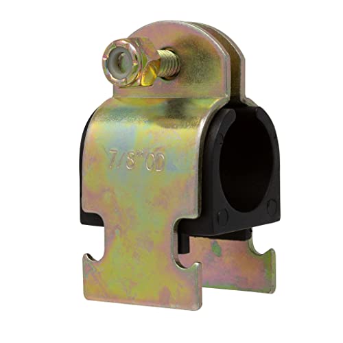 Rubber Cushion Strut Clamp 3/4" Nom (7/8" Od) For Mounting Copper Piping, Pex Pipe, Cvpc Tubing To Strut Channels [5 Pack] #TOP1