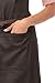 Chef Works Unisex Boulder Bib Apron, Brown Black, One Size