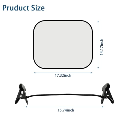 2 PCS Laptop Sun Shade con Clip Ajustable para Portátil miniatura 2