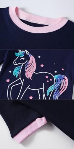 Girls Cotton Pajamas Short Sleeve Pjs Toddler Summer Sleepwear Sets4