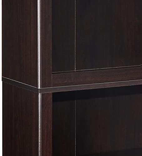 Sauder 5 Shelf Split Bookcase, Jamocha Wood Finish #TOP4
