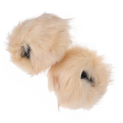 Healeved Elastic Arm Covers for Women Furry Wrist Cuffs Winter Faux Fur Wrist Sleeves