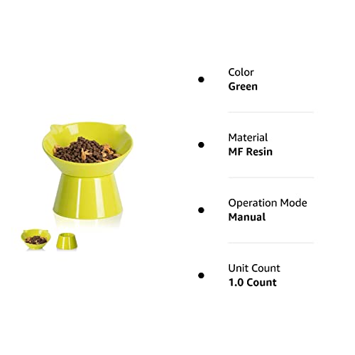 Luckypots Detachable Elevated Cat Bowls, 15° Tilted Raised Cat Food Bowl Anti-Vomiting,Whisker Friendly, Adjustable Cat Dishes For Protecting Spine,Adult Kitten #TOP7
