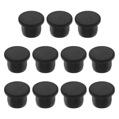 Image of MECCANIXITY 11pcs T-Shaped Silicone Plugs 13mm 1 /2 Inch Dia, Black | Snap in Plug Hole Seal Cover Round Rubber Stopper for 12.5-13mm Holes Kitchen Rubber Bulkheads Waterproof Sealing