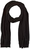 gesticktes HUGO BOSS Logo BOSS Herren Scarf_Basic Schal, Schwarz (Black 001), One Size (Herstellergröße: ONESI)