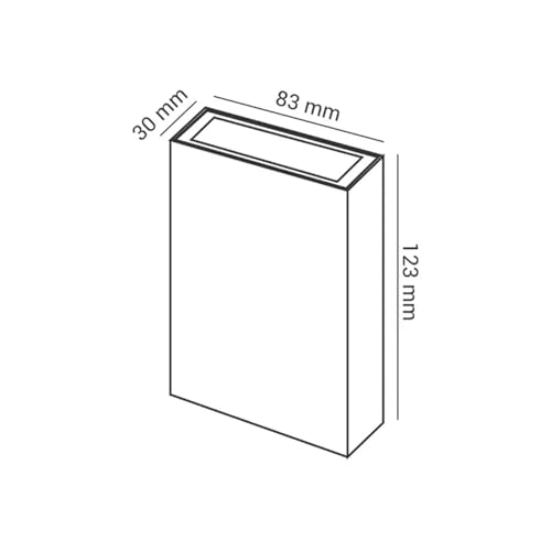 Arandela de Efeito Externa Duplo Facho Duo LED 6W Branco Quente 3000K Bivolt (Branco)