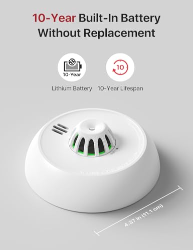 X-Sense Smart Heat Alarm XH02-M with 10-Year Sealed Battery, SBS50 Base Station Required, Model XH02-M, 1-Pack