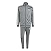 adidas Men's Basic 3-Stripes Tricot Track Suit, Grey, Large