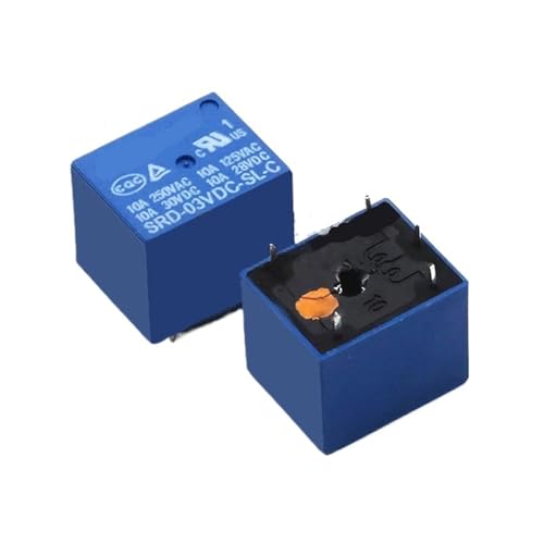 Relais SRD-09VDC-SL-C 9V 5 broches 10A mini relais de puissance PCB