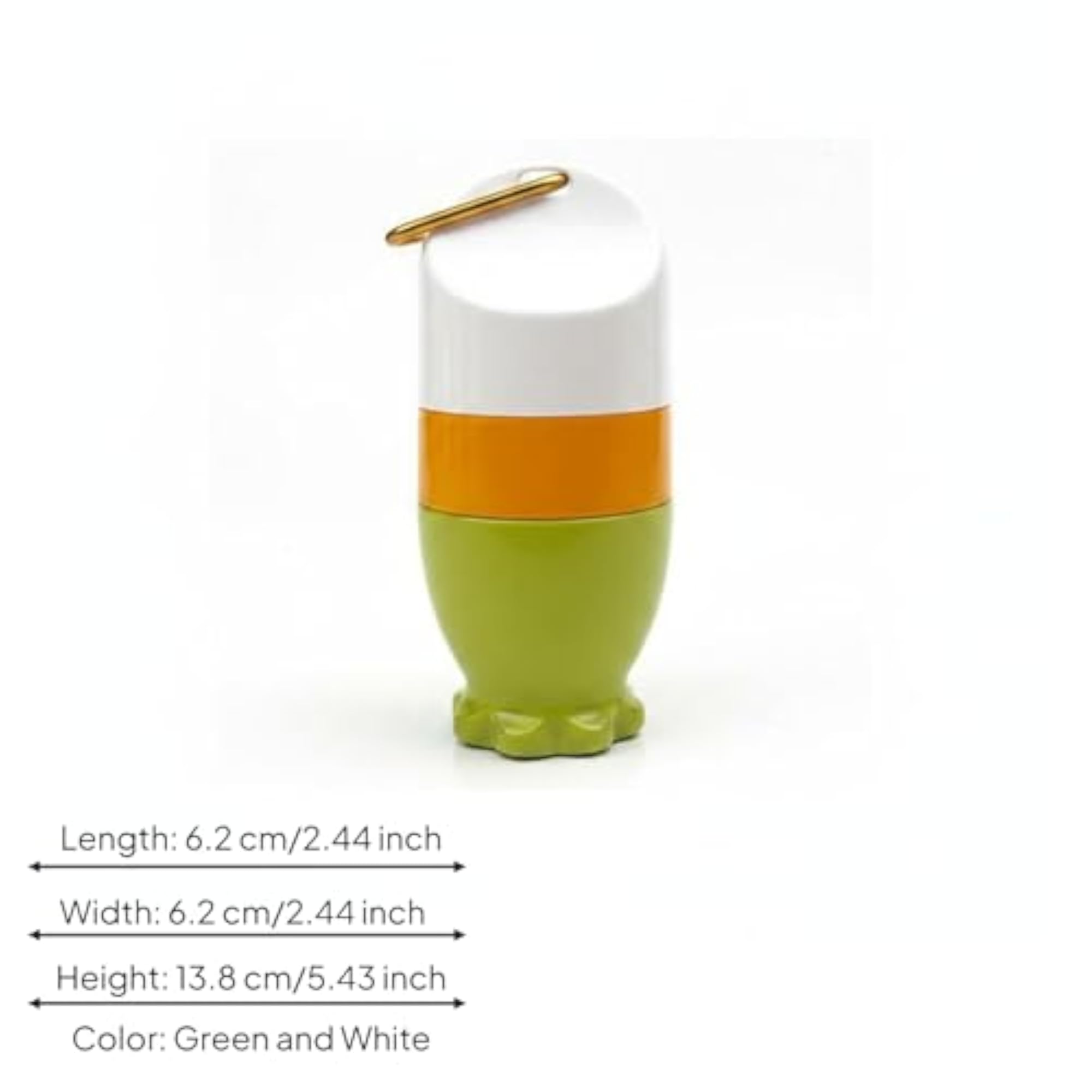 Snap-Fit Cover Sponge Applicator Bottle, Green White