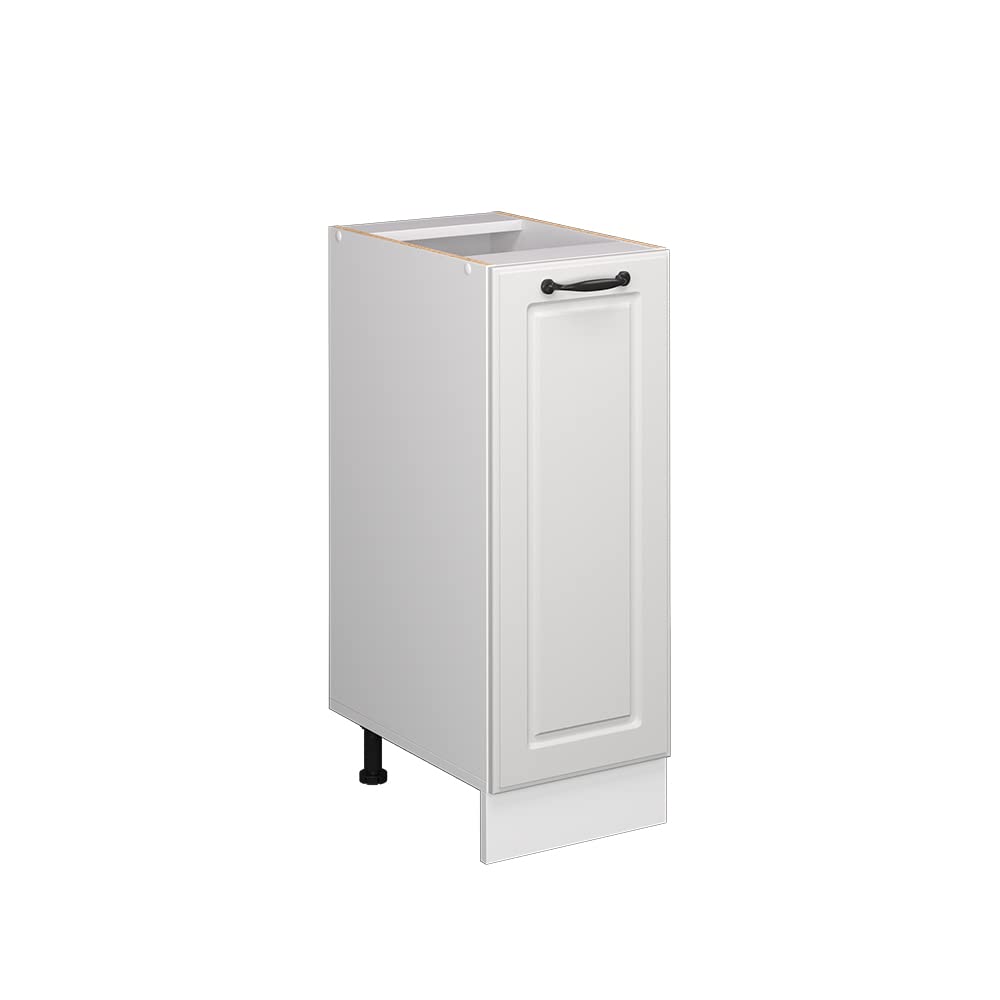 Vicco Colonna dispensa cucina R-Line, Bianco country, 30 cm | PL Rovere, per la libera combinazione all'interno di sistemi cucina modulari