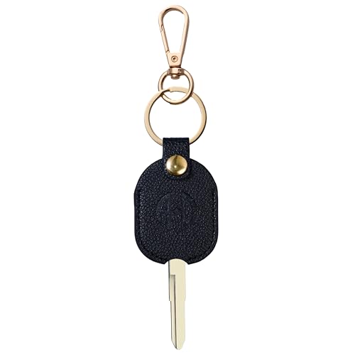 Image of Leather Keys Sleeve for Broken Car Key Loop Replacement - Cute Keychain Cover - Protector, Holder for Men & Women
