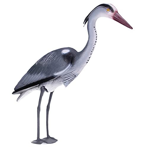 Aquacadabra Heron Decoy Pond Protector, Deters Birds Cats Pests Predators from Attacking Garden Ponds 70cm Tall