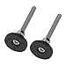 Garosa 2Pcs M6 Thread Swivel Furniture Glide Leveling Mount Lathe Feet Swivel Furniture Leg Levelers Machine Leveling Feet 22lb Single Load Bearing 1.2 inch Base Diameter