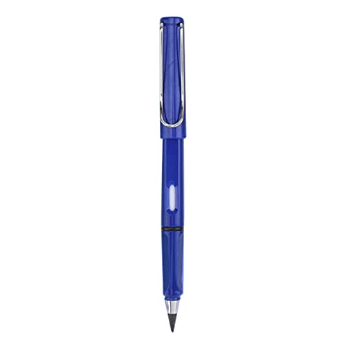 Lápiz sin tinta portátil con borrador HB color azul