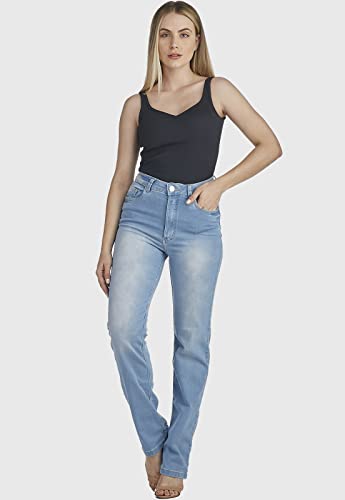 Calça Jeans HNO Jeans Reta Lisa Basic Azul Claro