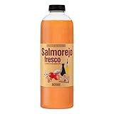 Hacendado Salmorejo Fresco – Frische spanische Tomatencreme – Mit nativem Olivenöl Extra – 3er Vorratspack – 3 Flaschen à 1 Liter – Cremig, Sättigend & 100% Natürlich