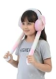 Jainica Trending Rabbit Earmuffs for Girls & Kids | Moving Ears Headband with Pneumatic Squeeze | Attractive Sound for Kids | Cute & Warm Winter Wear | Colorful Bunny Ear Muffs | Ears Gift
