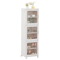 Amazon｜VECELO スリムストッカー 3段 幅24.5X奥行28.5X高さ126cm
