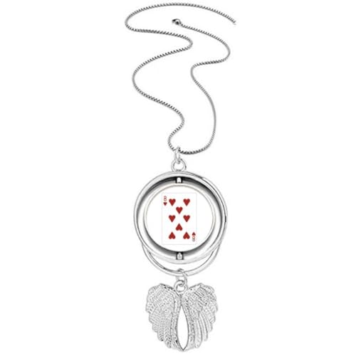 Collier cœur ailes d'ange anti-ternissement pour remplacer les bijoux banals