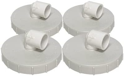 BestNest Troyer’s Birds’ Paradise Vented Gourd Replacement Caps, Pack of 4, Screw-On PVC Vented Caps for SuperGourd Purple Martin Houses, White Cooling Caps with Adjustable Vent Direction