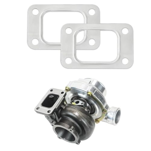 HQRNYP 2 PCS Car Modified T3 Turbine Flange Gasket, Automotive Replacement Turbocharger Gaskets, 4.2' x...