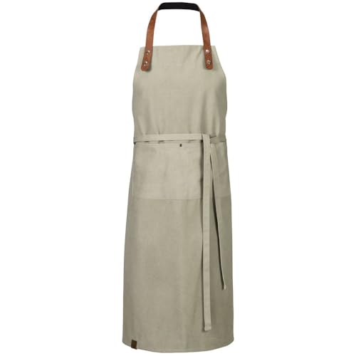 Tablier en sergé 198 couleur olive pour partager des moments de cuisine en famille