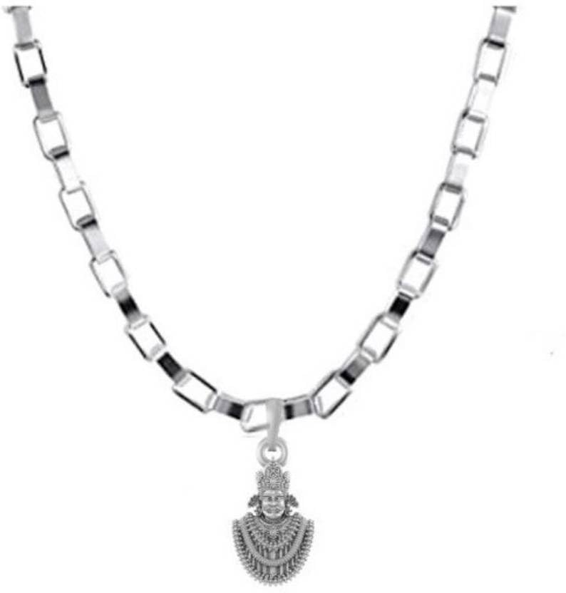 Pendentif en argent sterling Baba Khatu Shyam chaîne vénitienne collier homme femme 925