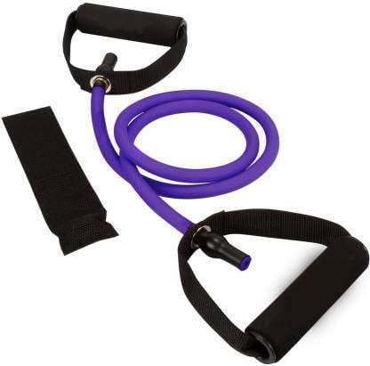 VERAT Resistance Bands with Handles Exercise Band Toning Tube Stretching and Workout Gym Equipment for Home Resistance Band Set & Exercise Bands Workouts, Physical Therapy, Yoga(Purple)-image-16