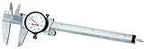 Starrett 120A-6 W/SLC Dial Caliper, Stainless Steel, White Face, 0-6' Range, +/-0.001' Accuracy, 0.001' Resolution