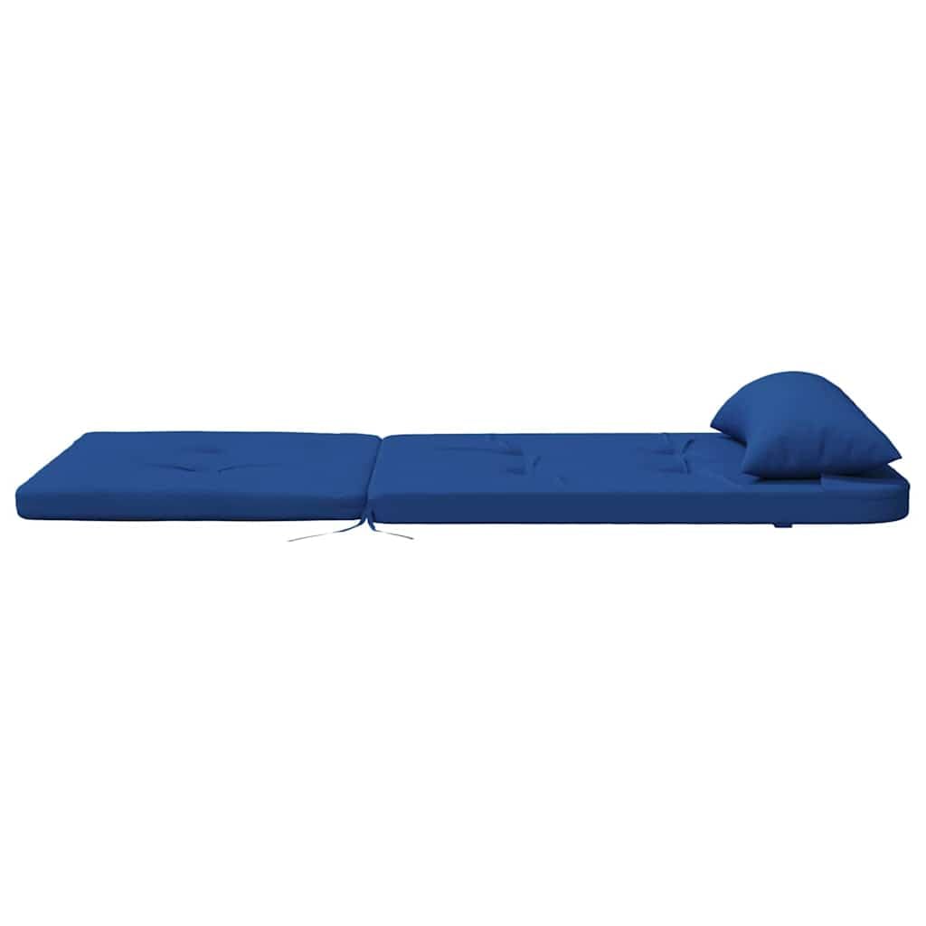 2 cuscini per sedia, in tinta unita, blu, 58 x 77 x 4,5 cm, in tessuto Oxford con elastico antiscivolo, lavabili, ergonomici, imbottiti, per sedie da giardino, sala da pranzo, ufficio