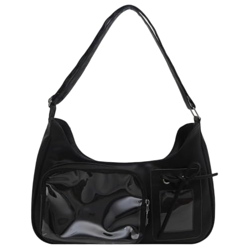Bolso de hombro de Pu lindo Y2k negro estilo Ita y mensajero japonés
