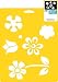 Delta Creative Stencil Mania Stencil, 7 by 10-Inch, 970060710 Flowers