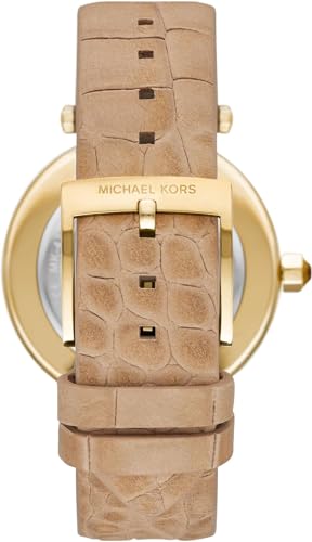 Michael Kors Parker Three-Hand Brown Leather Watch style MK4725