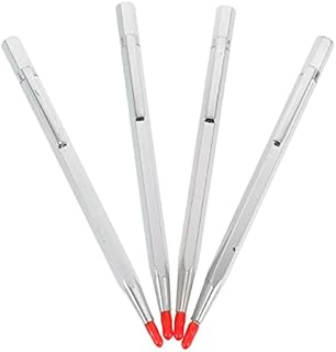 ULTNICE 4Pcs Tungsten Carbide Tip Scriber Etching Engraving Pen Carve Engraver Scriber Tools for Stainless Steel Ceramics and Glass
