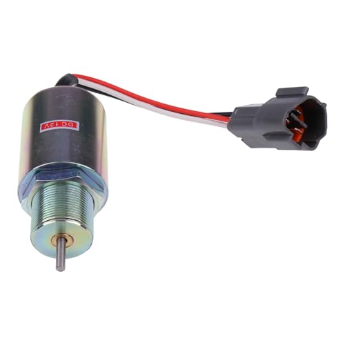 DUDSN Kraftstoffabsperrmagnet SA-3725-12 kompatibel mit Mitsubishi L2E L3E S3L S4L Motor S4L2-61SD S4L2-61SDH S3L2-61SD S3L2-61SDH Volvo EC15B EC25B EC13B EC35 EC30 EC15B EC20 EC20B EC25 EC45