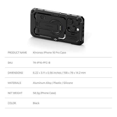 Plataforma de video móvil Tilta Khronos con funda de aleación para iPhone 16 Pro 2