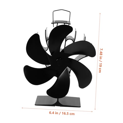Ventilateur de cheminée sans pile UKCOCO pour poêle à bois domestique - 3