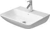Duravit ME by Starck Lave-mains avec trop-plein, avec table de robinetterie, 1 trou de robinet, 600 mm, 2335600000, 2335600000, Colorazione: bianco