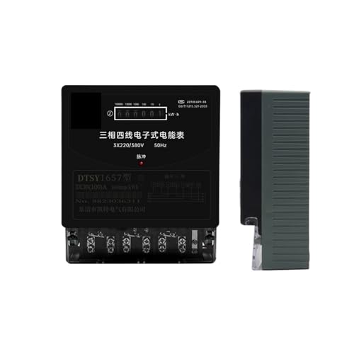 Contador trifásico de cuatro hilos DTS 30-100A medidor eléctrico digital hogar 220V