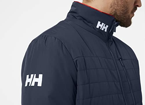 Helly-Hansen Crew Insulator Jacket 2.0 Men Lightweight Warm Sailing Jacket, Water Resistant Windproof Primaloft Insulation, Black, 597 Navy - X-Large by Helly Hansen - Used condition - US$155.42