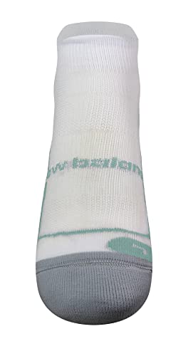 Meia Alta Perfomance Invisivel, Feminina, New Balance, 35-38, Branco/Verde