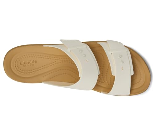 Crocs Women's Brooklyn Buckle Low Low Chalk/Tan 8 Medium2