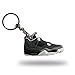 Produktbild ProProCo Sneaker Schlüsselanhänger Air Jordn 4 IV Schuh Schlüsselanhänger Schwarz Gelb Schuh Fashion für Sneakerheads,hypebeasts und alle Keyholder Nik (Schwarz)