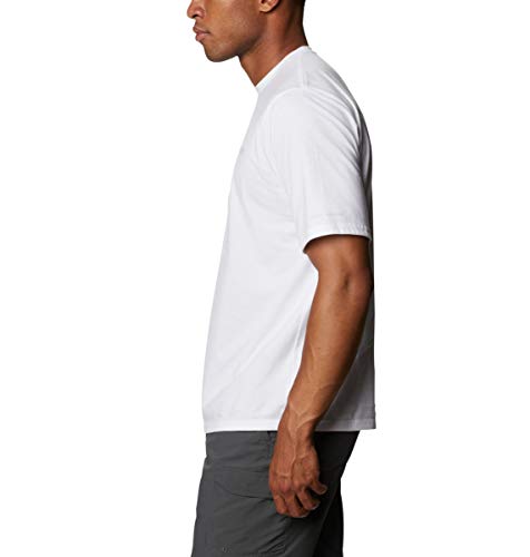 Columbia Manga curta masculina PFG First Water Graphic, branco/Offshore, grande